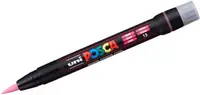 Marker permanent cu pensula Uni Posca - PCF-350, roz
