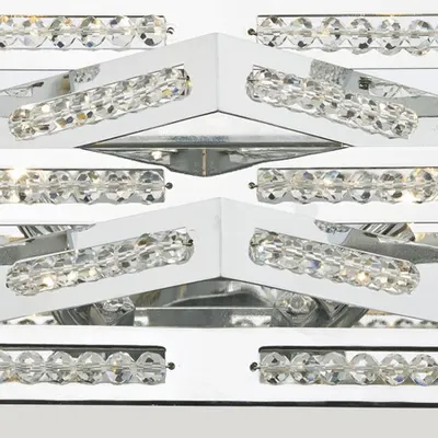Aplica Cube 2 Light Wall Bracket Polished Chrome