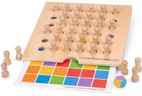 Bigjigs Joc de memorie din lemn - Memo colorat
