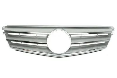 Grila radiator potrivit MERCEDES C T-MODEL (S204), C (W204) 1.6-6.2 2007-2014 pana in 2011 - (AVANTGARDE, argintiu/crom)