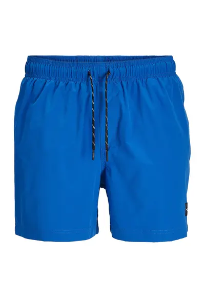 Pantaloni scurti de baie cu snur de ajustare - Albastru