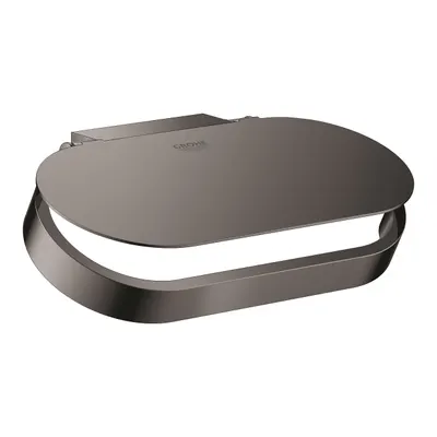 Suport hartie igienica Grohe Selection 41069A00, 1 rola, montare pe perete, fixare ascunsa, lucios, Hard Graphite