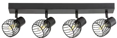 Spot Rabalux - Aberama 73004, IP20, E14, 4 x 10W, 230V negru