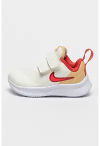 Pantofi sport cu velcro StarRunner]3 - Rosu/Alb/Maro camel