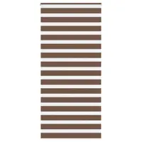 vidaXL Jaluzea tip zebra maro lățime țesătură 100,9 cm poliester