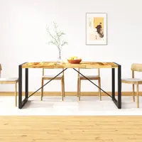 Gossi masa de bucatarie, lemn masiv de mango nefinisat, 180 cm