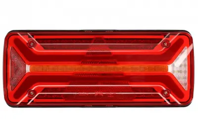 Stop spate stanga ECOLED II (LED, 10 30V, cu intermitent, cu far de ceata, marsarier, cu stop, lumina de parcare, reflector triunghiular, indicator dinamic, conector: AMP 7PIN Bayonet)