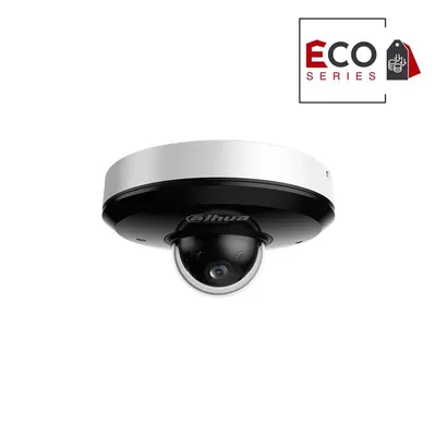 Camera supraveghere IP Speed Dome PTZ Dahua Eco Series WizSense Starlight SD1A404DB-GNY, 4MP, 2.8 - 12mm, IR 20m, 4x, slot card, microfon, detectie faciala, PoE