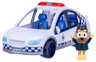 Set de joacă Moose Bluey - Mașină de poliție cu sunet și lumină, cu polițist