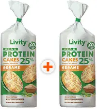 Chec proteic cu porumb, mazăre și susan, 2 x 80 g, Livity
