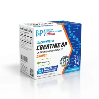 Supliment Creatină, Balkan Pharmaceuticals, Creatine BP, Portocale