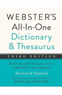 Webster's All-In-One Dictionary and Thesaurus, Third Edition