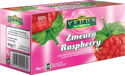 Ceai de zmeura, 20 plicuri, Vedda
