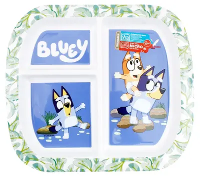 Farfurie cu 3 compartimente Stor - Bluey