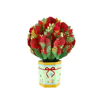 Decorațiune din hârtie Magic Pop-Ups Buchet trandafiri