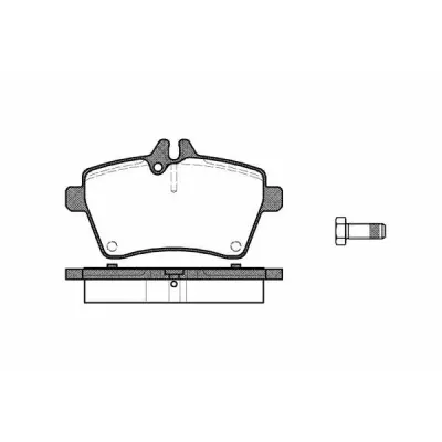 Set placute frana, frana disc REMSA 1144.00