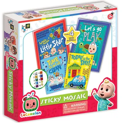 Set creatie mozaic cu abtibilduri Cocomelon