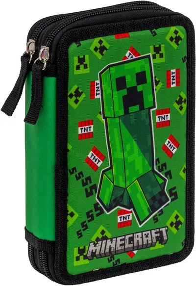 Penar cu rechizite Astra Minecraft - 2 fermoare