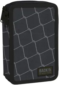 Neceser cu accesorii BackUp DW - Grid, 2 fermoare