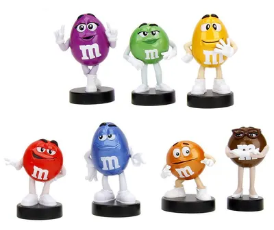 Nano figurină surpriză Jada Toys M&M's - Wave 1, 6 cm, sortiment