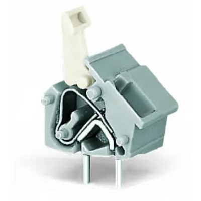 Stackable PCB terminal block; push-button; 2.5 mm²; Pin spacing 10/10.16 mm; 1-pole; CAGE CLAMP®; commoning option; 2,50 mm²; orange