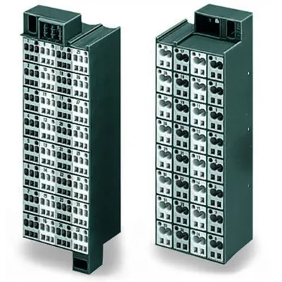 Matrix patchboard; 32-pole; Marking 33-64; Colors of modules: gray/white; Module marking, side 1 and 2 vertical; 1,50 mm²; dark gray