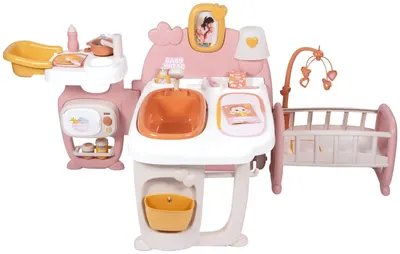 Set de joacă Smoby Baby Nurse - Centru mare de joacă pentru păpuși, cu 18 accesorii