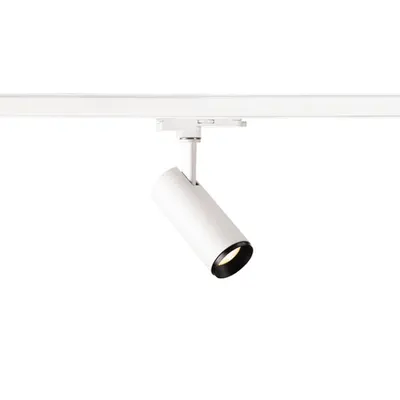 Iluminat decorativ pe sina, Melodii NUMINOS S, alb sistem 3 faze alb / negru lumina 3000K 24 °