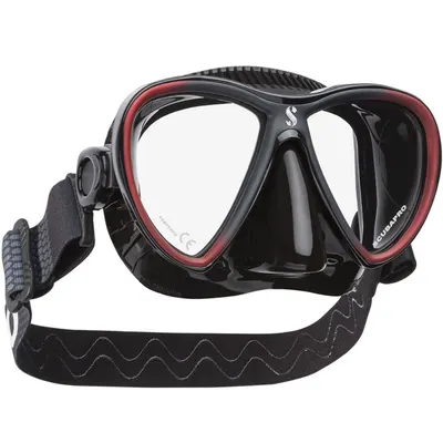 Masca Scubapro - SYNERGY TWIN CS Black, Rosu
