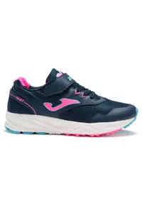 Pantofi sport copii - Fast Jr - culoare albastru cu roz - material textil -