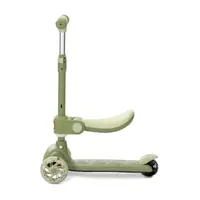 Trotineta pentru copii Lorelli Speedster Green cu scaunel, roti din silicon cu led, ghidon reglabil, greutate admisa 50 kg