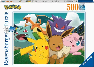 Puzzle Ravensburger din 500 piese - Pokemon pe stadion