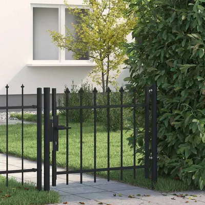 vidaXL Poartă de gard pentru ușă BOXTEL cu vârf tip suliță 100x75 cm