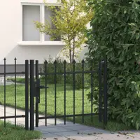 vidaXL Poartă de gard pentru ușă BOXTEL cu vârf tip suliță 100x75 cm