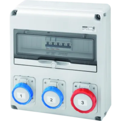 Organizator de santier Q-DIN 14 ASD - 3 IEC 309 - IP65