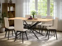 Set Masa Otis + 6 Scaune Karma Crem