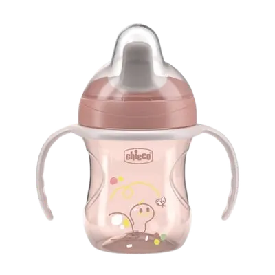 Canuta de antrenament pentru copii 6 luni+ Roz, 200ml, Chicco