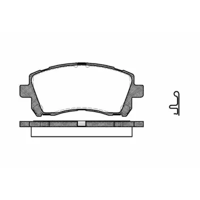 Set placute frana, frana disc REMSA 0655.02