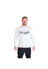 Tricou bumbac cu maneca lunga barbati Stewart - Alb