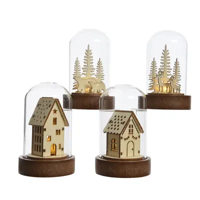 Decoratiune - Plywood House - Warm White - mai multe modele
