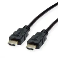 Cablu HDMI High Speed cu Ethernet 4K30Hz TPE T-T 1m Negru, Roline 11.04.5930