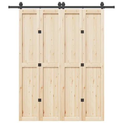 Gossi set feronerie pentru usi glisante, negru, 200 cm, otel