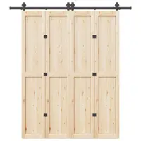 Gossi set feronerie pentru usi glisante, negru, 200 cm, otel