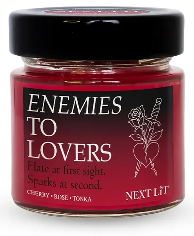 Lumânare parfumată Next Lit Burning Tropes - Enemies to Lovers, 100 g