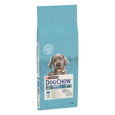Hrana uscata pentru caini Dog Chow Junior, Talie Mare, Curcan, 14kg 14kg