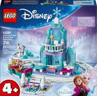 Constructor LEGO Disney - Aventura Elsei cu Castelul de Gheață și Trenul de Zăpadă (43281)