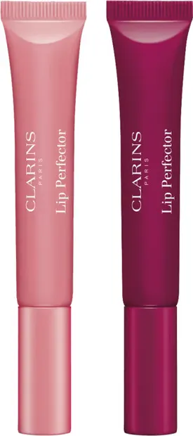 Clarins Set Lip Perfector - Luciuri de buze, 01/08, 2 x 12 ml