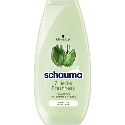 Sampon cu extract din plante 7 Herbs Freshness, 250ml, Schauma