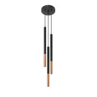 Lampa suspendata MOZAICA 3P negru/copper