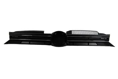 Grila fata deschis, crom/negru lucios potrivit VW GOLF 6 1.2-Electric 2008-2016 pana in 2012